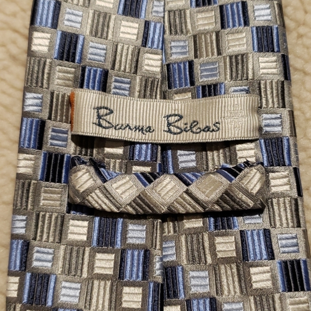 100% silk Burma Bibas tie - Picture 4 of 5